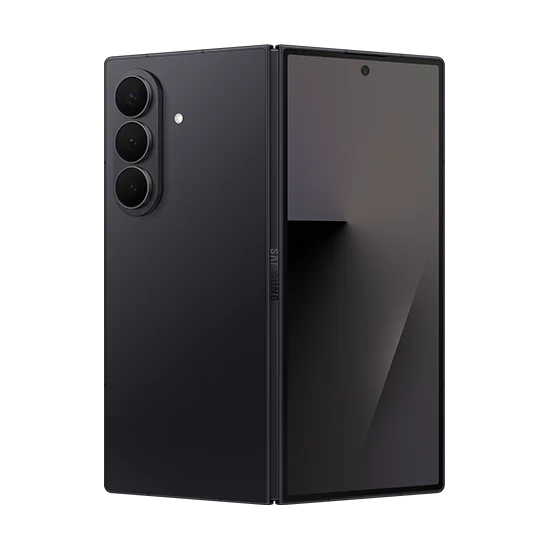 Samsung Galaxy Z Fold7 i svart – vikbar mobil med stor skärm