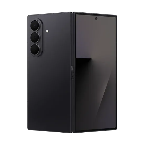 Samsung Galaxy Z Fold7 i svart – vikbar mobil med stor skärm